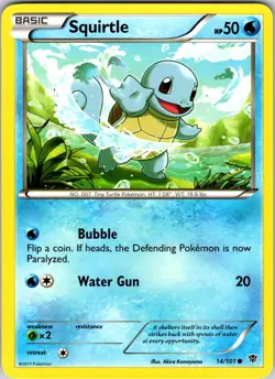 Squirtle 14/101 Plasma Blast Pokemon TCG NM Normal - Image 1