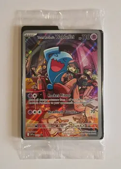 Pokemon Card - Team Rocket’s Wobbuffet SVP 203 - Destined Rivals Promo (Sealed) - Image 1