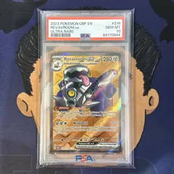 💎PSA 10 GEM MINT 2023 Pokemon Obsidian Flames REVAVROOM EX #216 Ultra Rare - Image 2