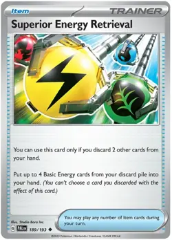 Superior Energy Retrieval 189/193 Paldea Evolved Uncommon Pokemon - Image 1