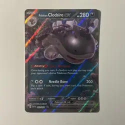 Pokemon Paldean Fates #59 Paldean Clodsire EX Full Art Holo Double Rare - Image 1