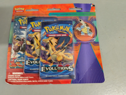 Pokemon TCG XY Furious Fists/Evolutions 3 Pack with Mega Blastoise Pin - Sealed - Image 1