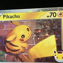 Pikachu 30th Celebration Promo. Black Star Pokemon with Nice Swirl! - Image 5