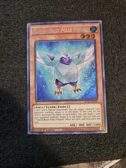 Glacial Beast Polar Penguin - BLAR-EN032 - Secret Rare - 1st Edition Yugioh - Image 1