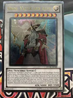 Yu-Gi-Oh! Odin, Vater der Asen STOR-DE040 Ultimate Rare deutsch Ex - Image 1