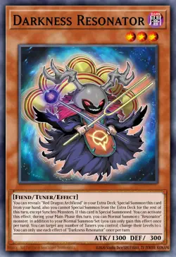 Yugioh BLZD-EN001 - Darkness Resonator - Super Rare - Image 1