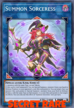 Summon Sorceress BLMM-EN157 1st ED Yu-Gi-Oh! SECRET RARE - Image 1