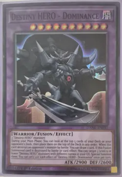 YuGiOh Destiny HERO - Dominance Super Rare 1st Edition DANE-EN031 - Image 1