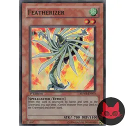 Yugioh Featherizer SDWS-EN003 Super Rare 1st Edition LP - Image 1