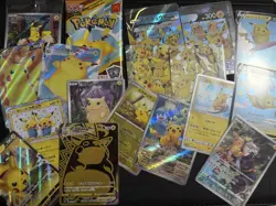Pokemon Pikachu Card Collection 18 Card Set Promo V Holo Included Retired Stock - Image 1