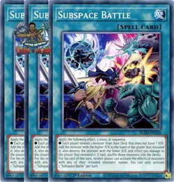 Yugioh! 3x Subspace Battle BLZD-EN100 Common 1st Ed NM - Image 1