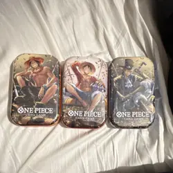 Bandai One Piece Card Game Tin Pack Set Vol.2 3 Sealed Boxes English 2023 - Image 1
