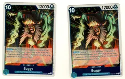 Set Of 2 Buggy (051) OP09-051 Rare Emperors in the New World One Piece Foil LP - Image 1