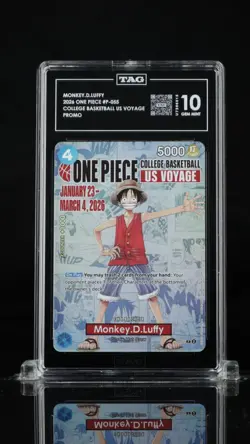 2026 One Piece MONKEY D LUFFY College Basketball US Voyage Promo TAG 10 IM - Image 1
