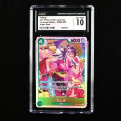CGC 10 GEM MINT 2025 One Piece JPN Tashigi EB03-018 SR - Image 1