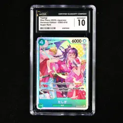CGC 10 GEM MINT 2025 One Piece JPN Tashigi EB03-018 SR - Image 2