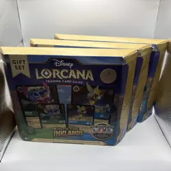 3x Disney Lorcana TCG Into the Inklands Gift Sets (4 Booster Packs Each) - Image 1