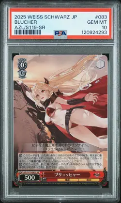2025 WEISS SCHWARZ JAPANESE AZUR LANE VOL.2 SR #083 BLUCHER PSA 10 - Image 1