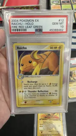 Pokemon TCG Raichu Holo Card 12/112 Fire Red Leaf Green PSA 10 - Image 1
