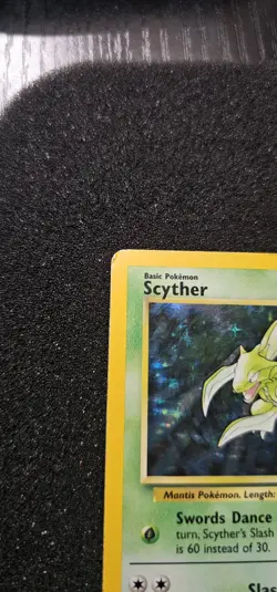 Pokemon TCG Scyther Holo Unlimited Rare Card 10/64 Jungle Set Vintage 1999 MP - Image 3