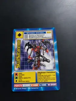 Skullsatanmon Carte Digimon Francais Bandai 1999 Bo-134 Serie 3 French Card - Image 1
