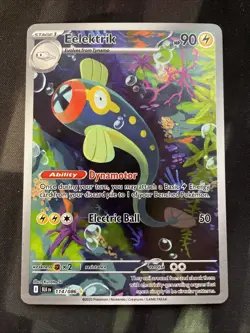 Eelektrik 114/086 Sv: Black Bolt Holo Pokemon Card Full Art Electric Type - Image 1