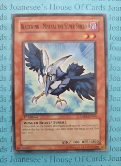 ANPR-EN004 Blackwing - Mistral the Silver Shield Yu-Gi-Oh Card 1st Edition New - Image 1
