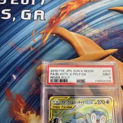 Pokemon Trading Card Kamex and Pochama GX Special Art PSA9 Rare Holo Limited - Image 2