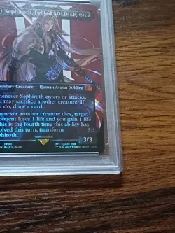 2025 MTG Final Fantasy EN Sephiroth Char Borderless-Surge Foil #0527 PSA 10 - Image 2