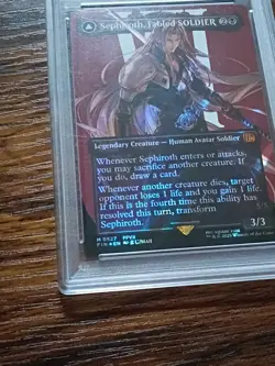 2025 MTG Final Fantasy EN Sephiroth Char Borderless-Surge Foil #0527 PSA 10 - Image 3