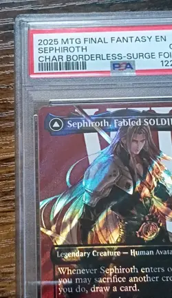 2025 MTG Final Fantasy EN Sephiroth Char Borderless-Surge Foil #0527 PSA 10 - Image 4