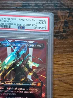 2025 MTG Final Fantasy EN Sephiroth Char Borderless-Surge Foil #0527 PSA 10 - Image 5