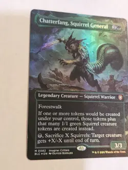 Chatterfang, Squirrel General (Borderless) Commander: Bloomburrow Foil - Image 2