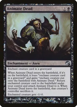 Foil - Animate Dead - 16 / LP / English MTG - Image 1
