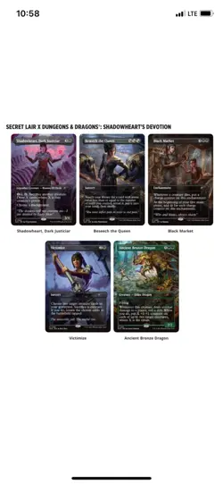 MTG PRESALE Secret Lair Drop D&D Shadowheart's Devotion non-foil - Image 2
