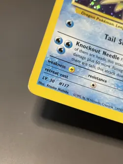 Misty's Seadra - 9/132 HOLO RARE Pokemon Card MP, partial swirl on left behind - Image 4
