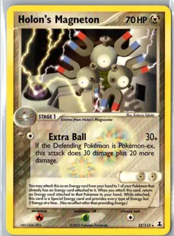 HOLON'S MAGNETON 22/113 RARE DELTA SPECIES POKEMON LP - Image 1