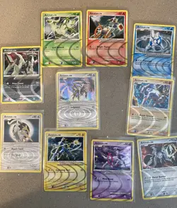 Pokemon Cards: LV100 Arceus AR Set 1-9 + The Promo - COMPLETE Holo Ripple Foil💫 - Image 1