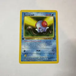 Pokemon Card Tentacool 56/62 Fossil 1st Edition TCG NM - Image 1