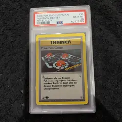 PSA 10 1ST EDITION BASE SET POKEMON CENTER GERMAN 85/102 GEM MINT TCG - Image 1
