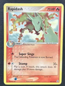 Pokemon TCG Rapidash 52/113 EX Delta Species MP - Image 1