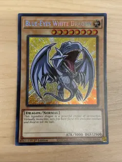 BLMM-EN001 Blue-Eyes White Dragon : Secret Rare Card : 1st Edition : YuGiOh US - Image 1