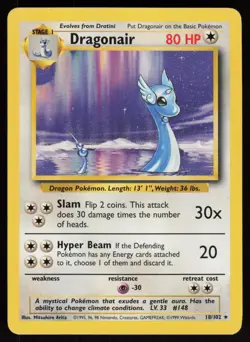 Dragonair 018/102 Base Set Pokemon TCG Card - Image 1