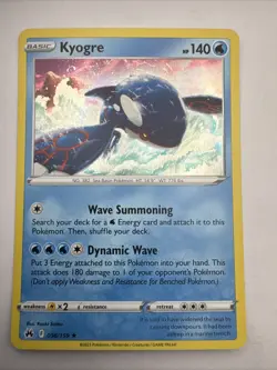 Pokemon TCG Kyogre 036/159 Crown Zenith Holo Rare - Image 1