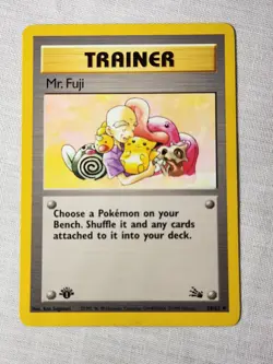 Played (LP) Mr. Fugi - Non-Holo #58 Fossil 1st Edition Pokemon TCG - Image 1