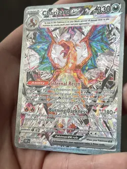 Pokemon Charizard ex 223/197 SV03: Obsidian Flames Holo Special Illustration Ra… - Image 2