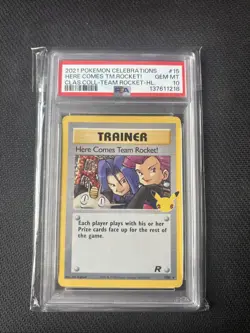 Pokemon Celebrations Here Comes Team Rocket 15 PSA 10 - Image 1
