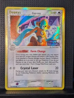DEOXYS REVERSE HOLO STAMP DELTA SPECIES 5/110 EX HOLON PHANTOMS POKEMON ENG LP - Image 2