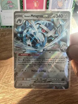 POKEMON STEVEN'S METAGROSS EX 145/182 ULTRA RARE DESTINED RIVALS NM CONDITION - Image 2