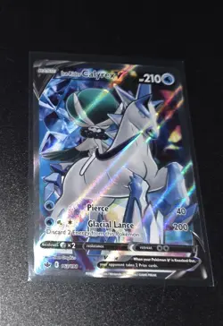 POKEMON TCG ICE RIDER CALYREX V 163/198 CHILLING REIGN FULL ART ULTRA RARE!! - Image 1